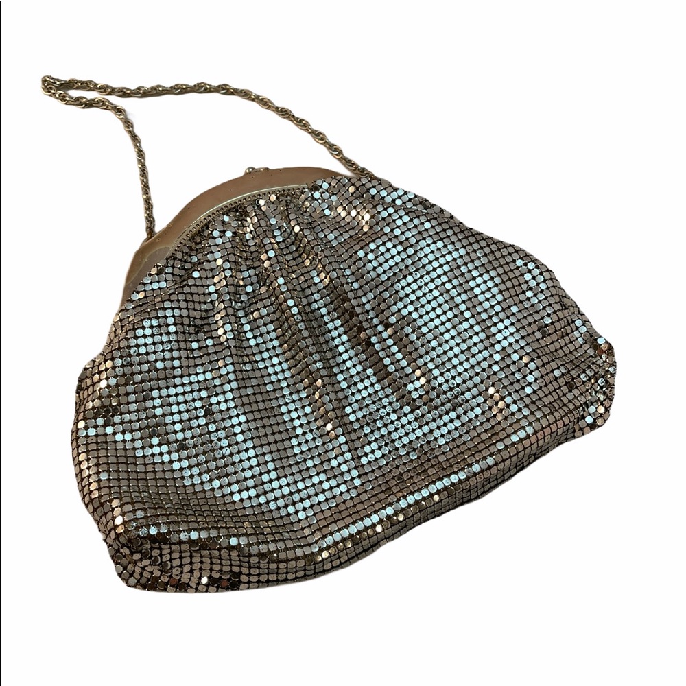 Vintage c1950s Silver metal mesh Whiting & Davis